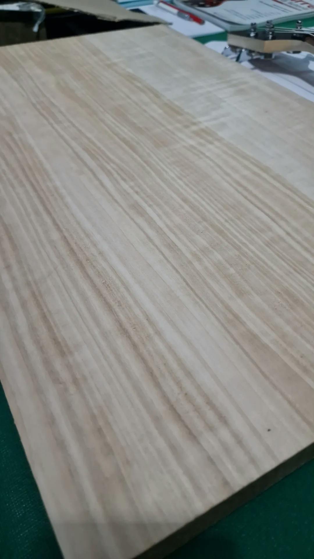 A chunk of poplar (tone wood): where it all began.